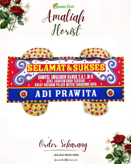 Papan Bunga Ucapan Selamat Kelekar